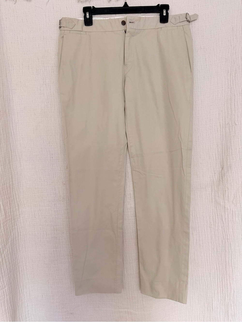 DOLCE & GABBANA SARTORIA Beige Cotton Tailored Trousers – Made in Italy